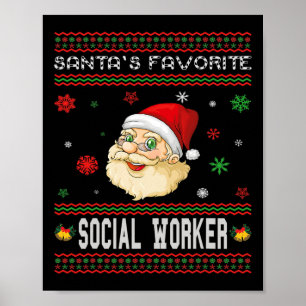Weihnachts-Party für Sozialarbeiter Poster