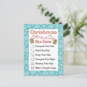 Weihnachts Party Game Card Weihnachten Dirty Santa