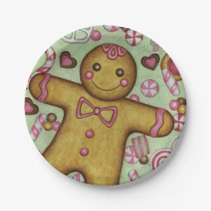 Weihnachts-Party Gingerbread Boy Paper Teller