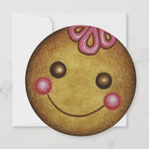 Weihnachts-Party Gingerbread Cookie Einladungen