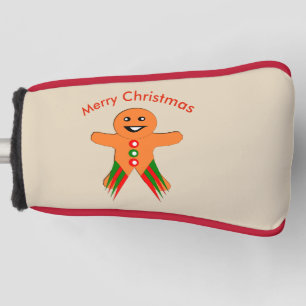 Weihnachts-Party Gingerbrei Man Putter Cover Golf Headcover