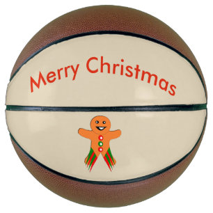 Weihnachts-Party Gingerbrei Mann Basketballs
