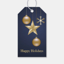 Weihnachts-Party Golden Ornament Navy