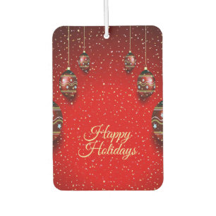Weihnachts-Party Golden Red Winter Holidays Autolufterfrischer