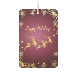 Weihnachts-Party Golden Rentiers Rosa Elegante Autolufterfrischer