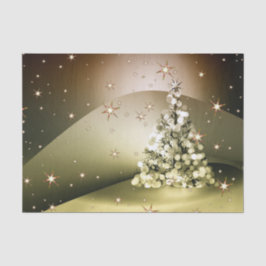 Weihnachts-Party Golden Tree Shiny Sparkle Seidenpapier