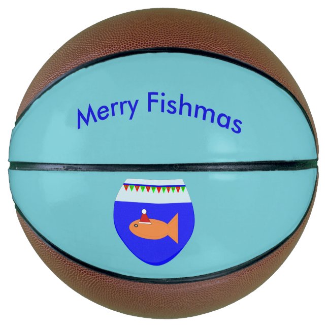 Weihnachts-Party Goldfish Basketballs (Vorderseite)
