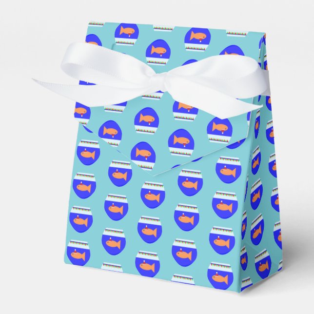 Weihnachts-Party Goldfish Gefälligkeitsbox Geschenkschachtel (Vorderseite)