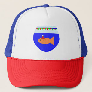 Weihnachts-Party Goldfish-Hat Truckerkappe