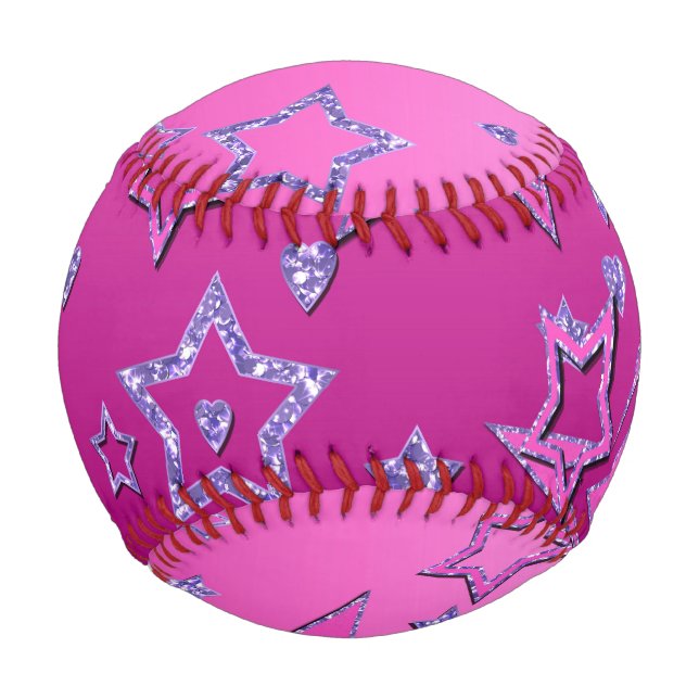 Weihnachts Party Gradienten Glitzer Glanz Konfetti Baseball (Vorderseite)