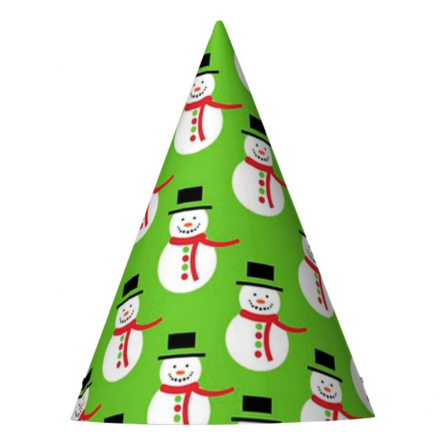 Weihnachts-Party-Hut/Schneemann Partyhütchen (Vorderseite)