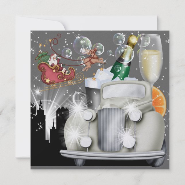 Weihnachts-Party im Stil - SRF Einladung (Vorderseite)