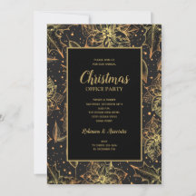 Weihnachts-Party in Gold und Schwarz