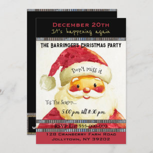 Weihnachts-Party ist unterwegs Einladung