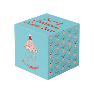 Weihnachts-Party Jellyfish Custom Foto Cube Würfel