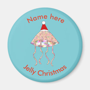 Weihnachts Party Jellyfish Custom Magnet