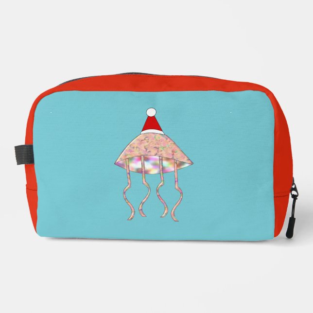 Weihnachts-Party Jellyfish Gemustert Waschbeutel (Vorderseite)