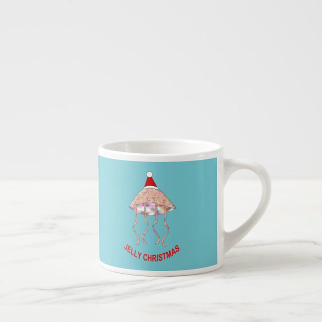Weihnachts-Party Jellyfish-Tasse Espressotasse (Rechts)