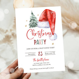 Weihnachts-Party Jingle und Mingle Holiday Santa Einladung