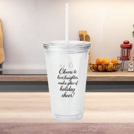 Weihnachts-Party Liebe Lachen jubeln Acryltrinkbecher