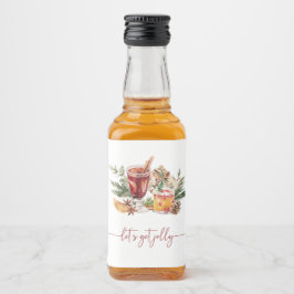 Weihnachts-Party-Liquor Alkoholflaschenetikett