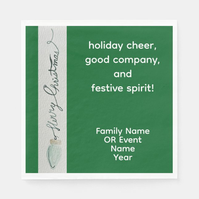 Weihnachts-Party Luncheon Serviette (Vorderseite)