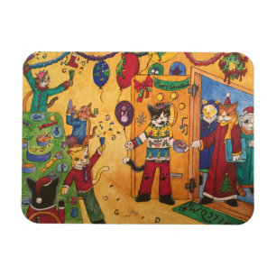 Weihnachts-Party Magnet