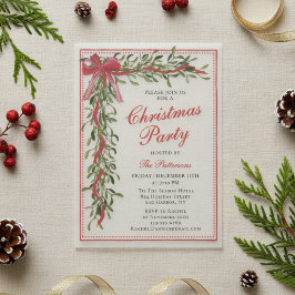Weihnachts-Party Mistletoe Bow Moderne Feiertagspa