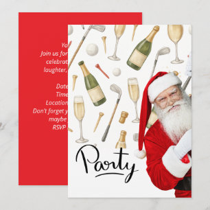 Weihnachts-Party mit dem Weihnachtsmann Einladung