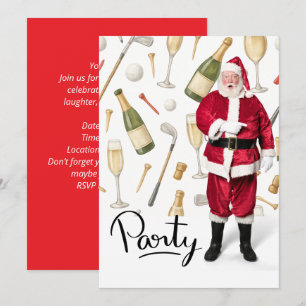 Weihnachts-Party mit dem Weihnachtsmann Einladung