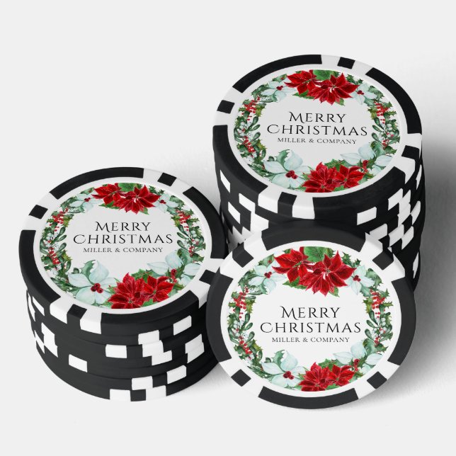 Weihnachts-Party Moderne Corporate Holiday Party Pokerchips (Stapel)
