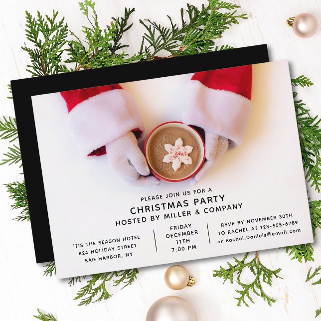 Weihnachts-Party Moderner Weihnachtsfeiertag Einladung (Von Creator hochgeladen)