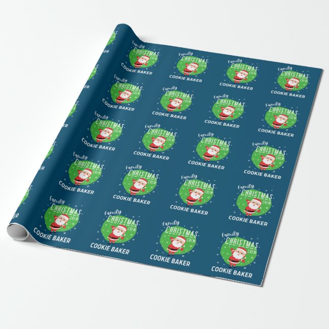 Weihnachts-Party Pajamas Cookie Baker Geschenkpapier (Ungerollt)