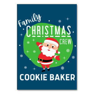 Weihnachts-Party Pajamas Cookie Baker Tischnummer