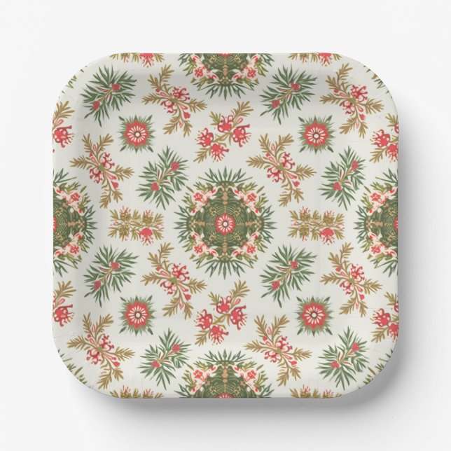 Weihnachts-Party Pappteller (Vorderseite)