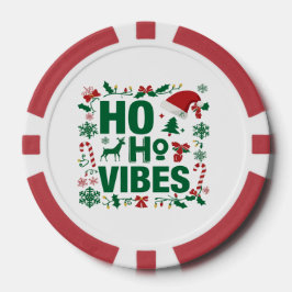 Weihnachts Party Poker Chip - Ho Ho Vibes