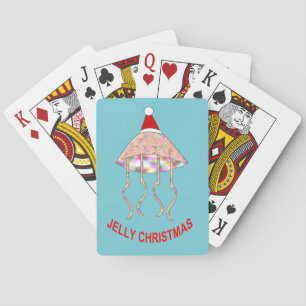 Weihnachts-Party-Quallen-Karten spielen Spielkarten