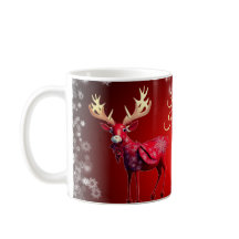 Weihnachts-Party Rote Rentiere Winterurlaub