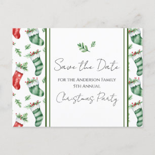 Weihnachts-Party Save the Date Postkarte