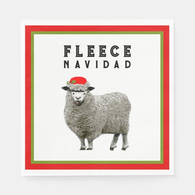 Weihnachts-Party Serviette (Vorderseite)