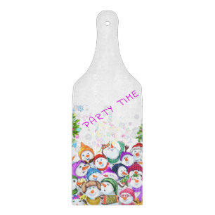 Weihnachts-Party Snowman Cutting Board Schneidebrett