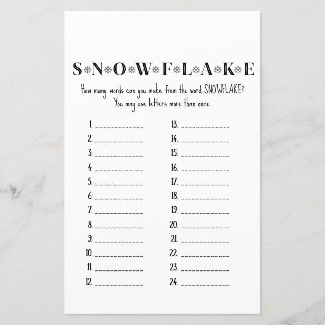 Weihnachts-Party-Spiel (Vorderseite)