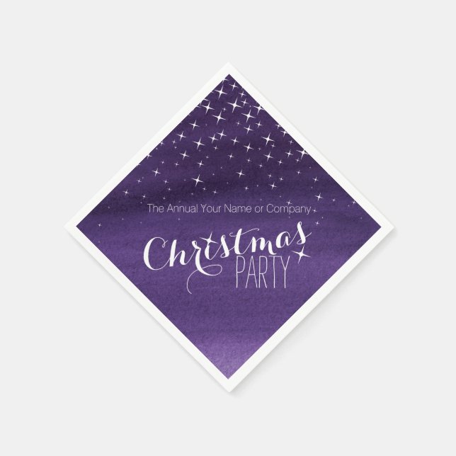 Weihnachts Party Sternennachtsmann Servietten (Ecke)