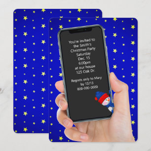 Weihnachts-Party-Telefonanschrift Einladung