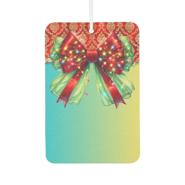 Weihnachts-Party Tropfen Bling Festival Merry Xmas Autolufterfrischer (Vorderseite)