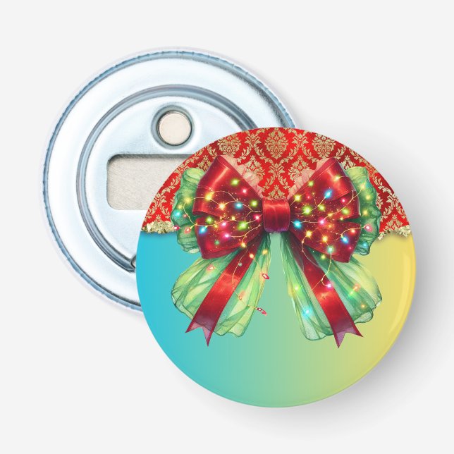 Weihnachts-Party Tropfen Bling Festival Merry Xmas Flaschenöffner (Vorderseite)