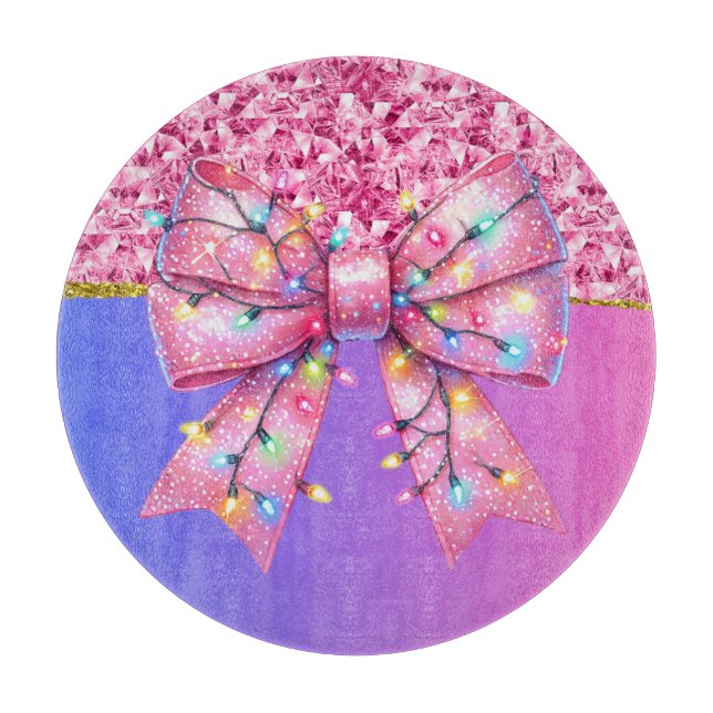 Weihnachts-Party Tropfen Bling Festival Merry Xmas Schneidebrett (Vorderseite)