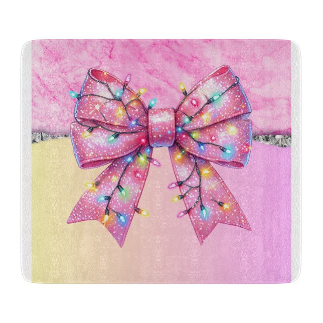 Weihnachts-Party Tropfen Bling Festival Merry Xmas Schneidebrett (Vorderseite)