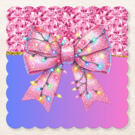 Weihnachts-Party Tropfen Bling Festival Merry Xmas Untersetzer