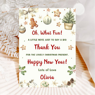 Weihnachts-Party Weihnachten Vielen Dank Einladung